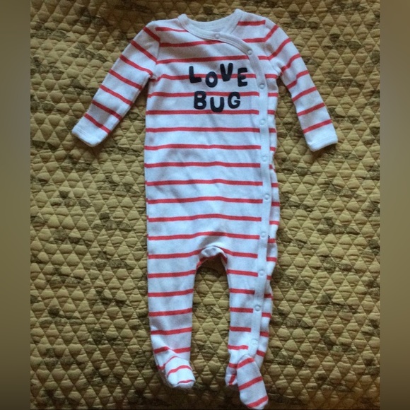 Pottery Barn Kids One Pieces Pottery Barn Kids Love Bug Baby Footie